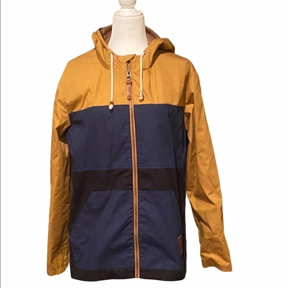 Rusty Color Block Lined Jacket Size Small